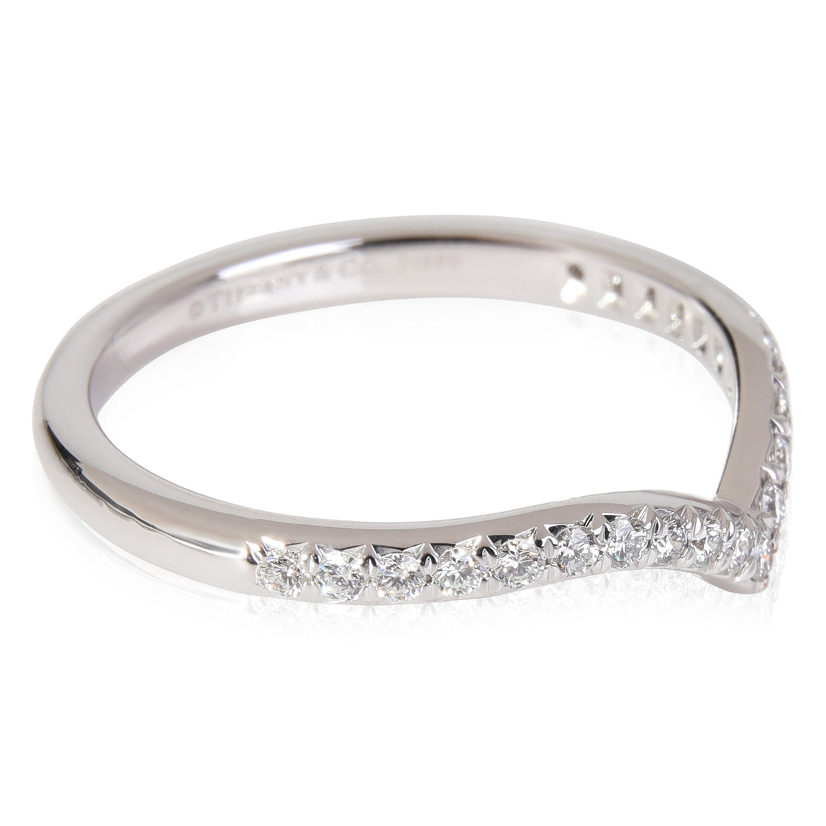 Tiffany & Co. Soleste V Diamond Band in Platinum 0.17 CTW