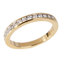 Tiffany & Co. Half Eternity Diamond Wedding Band in 18k Yellow Gold 0.21 Ctw