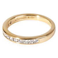 Tiffany & Co. Half Eternity Diamond Wedding Band in 18k Yellow Gold 0.21 Ctw