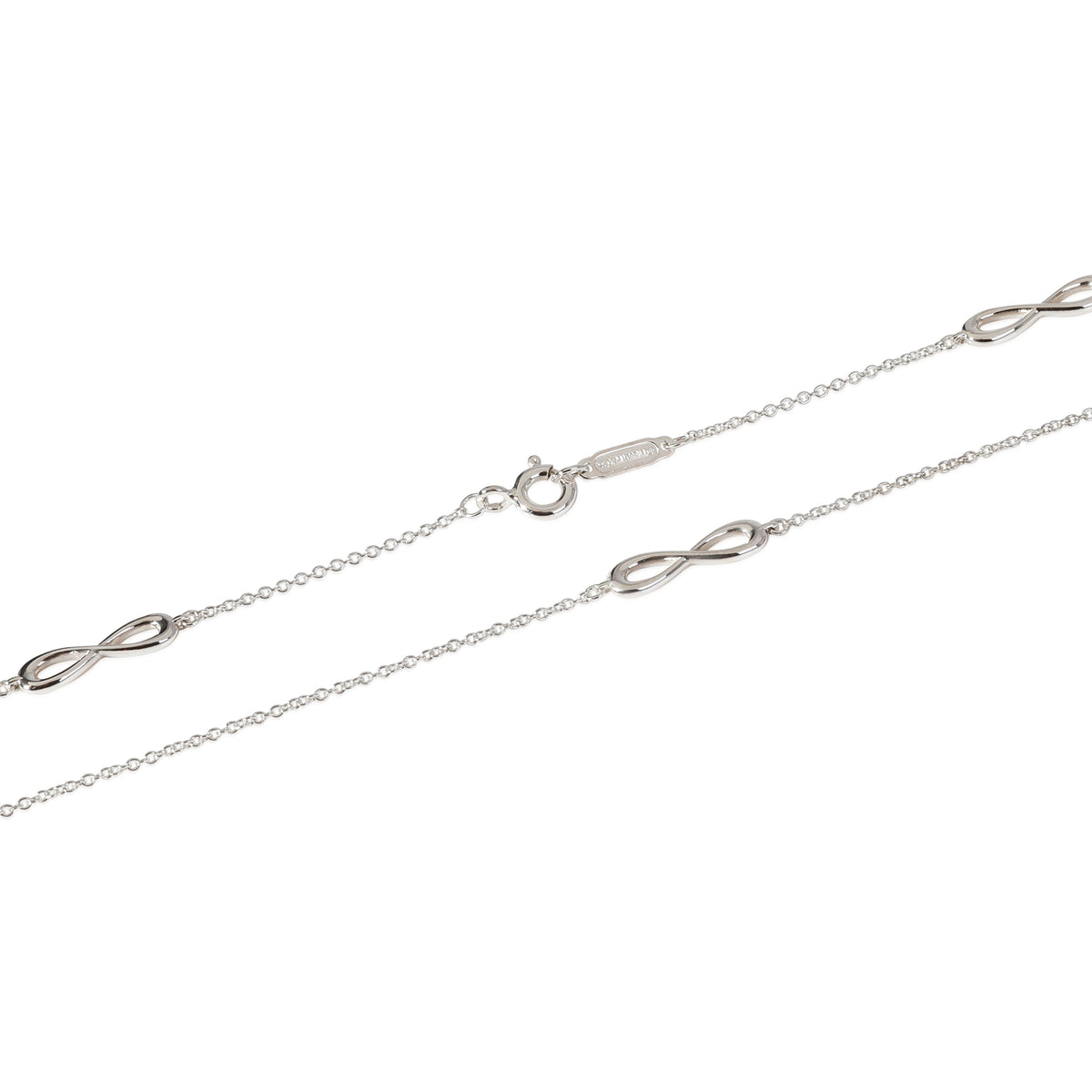 Tiffany & Co. Endless Infinity Station Necklace in Sterling Silver