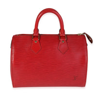 Louis Vuitton Red Epi Leather Speedy 25