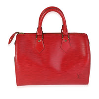 Louis Vuitton Red Epi Leather Speedy 25