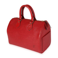 Louis Vuitton Red Epi Leather Speedy 25