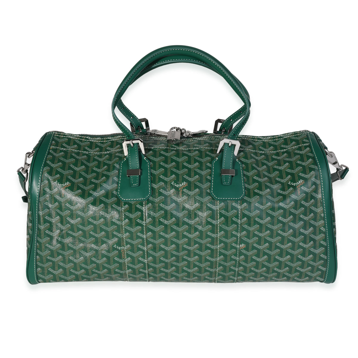 Pre-owned Goyard Emerald Luggage Bag In Green