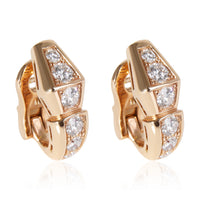 BVLGARI Serpenti Viper Diamond Earrings in 18K Rose Gold
