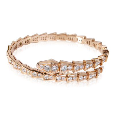 BVLGARI Serpenti Viper Diamond Bracelet in 18k Rose Gold