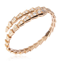 BVLGARI Serpenti Viper Diamond Bracelet in 18k Rose Gold