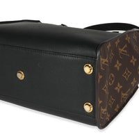 Louis Vuitton Monogram Canvas & Black Calfskin On My Side MM Tote