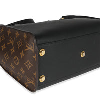 Louis Vuitton Monogram Canvas & Black Calfskin On My Side MM Tote