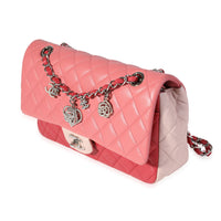Chanel Pink & Red Quilted Lambskin Valentine's Day Single Flap Bag
