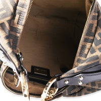 Fendi Brown Zucca Canvas Chef Chain Hobo