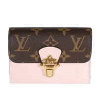 Louis Vuitton Monogram Canvas & Rose Ballerine Vernis Cherrywood Wallet