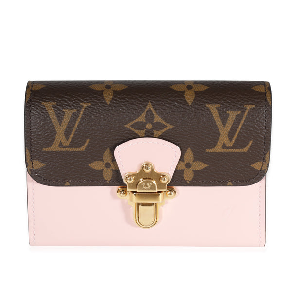 Louis Vuitton Monogram Canvas & Rose Ballerine Vernis Cherrywood Wallet, myGemma