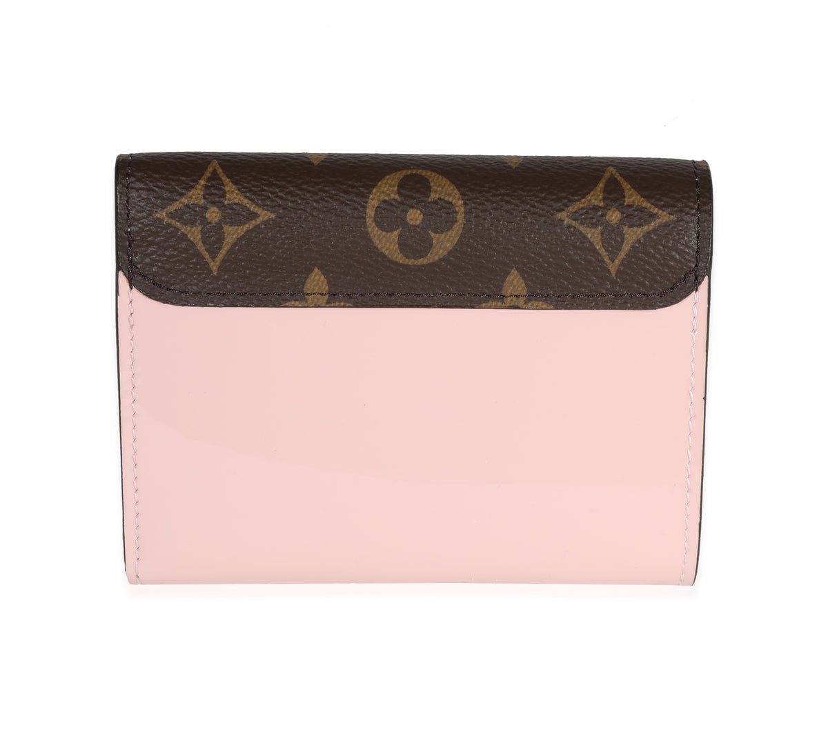Louis Vuitton Cherrywood Handbag Vernis with Monogram Canvas Rose Ballerine