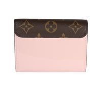 Louis Vuitton Monogram Canvas & Rose Ballerine Vernis Cherrywood Wallet