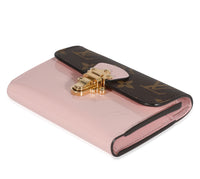 Louis Vuitton Monogram Canvas & Rose Ballerine Vernis Cherrywood Wallet