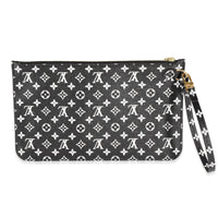 Louis Vuitton Black & White Monogram Canvas Neverfull Pochette