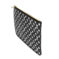 Louis Vuitton Black & White Monogram Canvas Neverfull Pochette