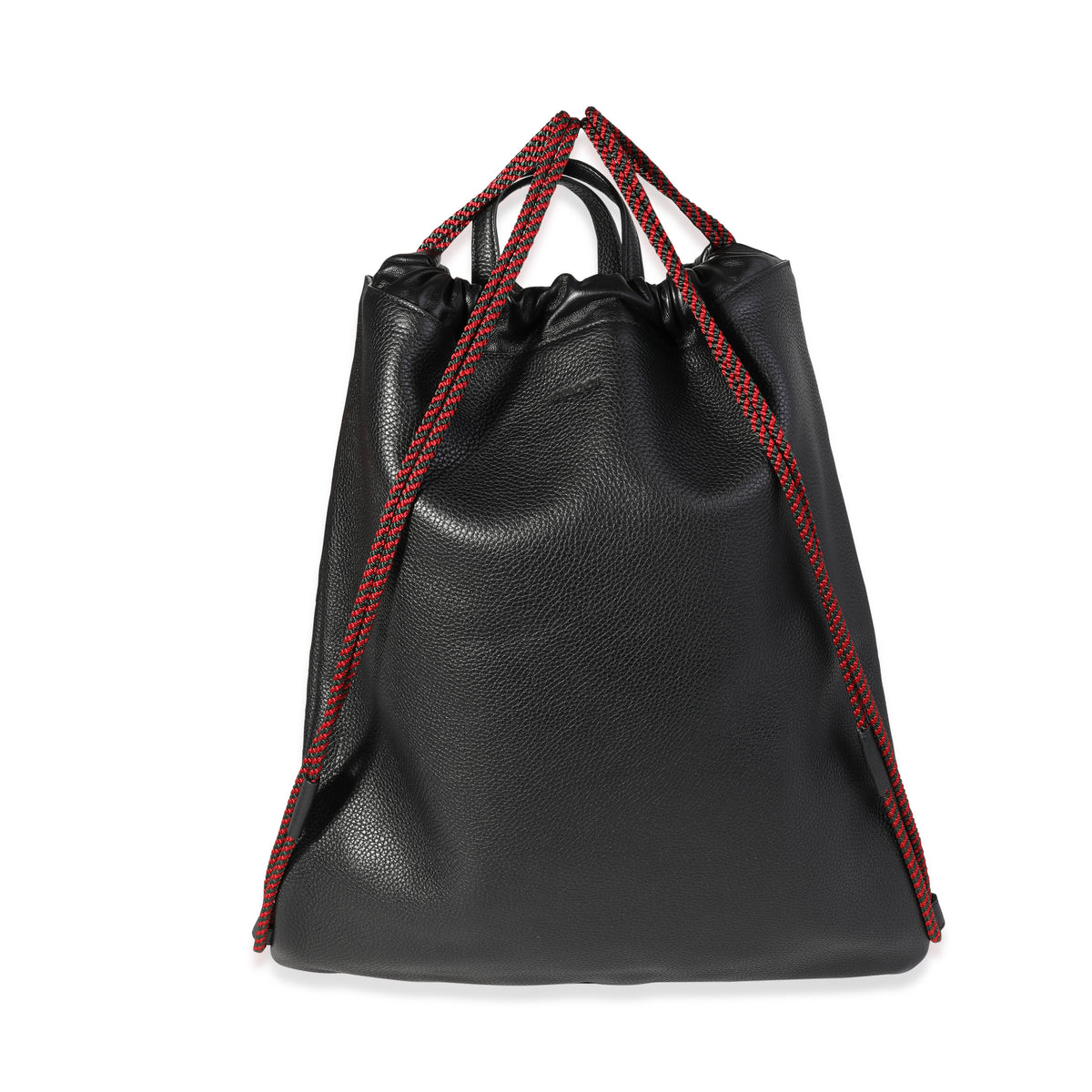 black leather snake backpack Gucci Black Grained Leather King Snake Drawstring Backpack | myGemma