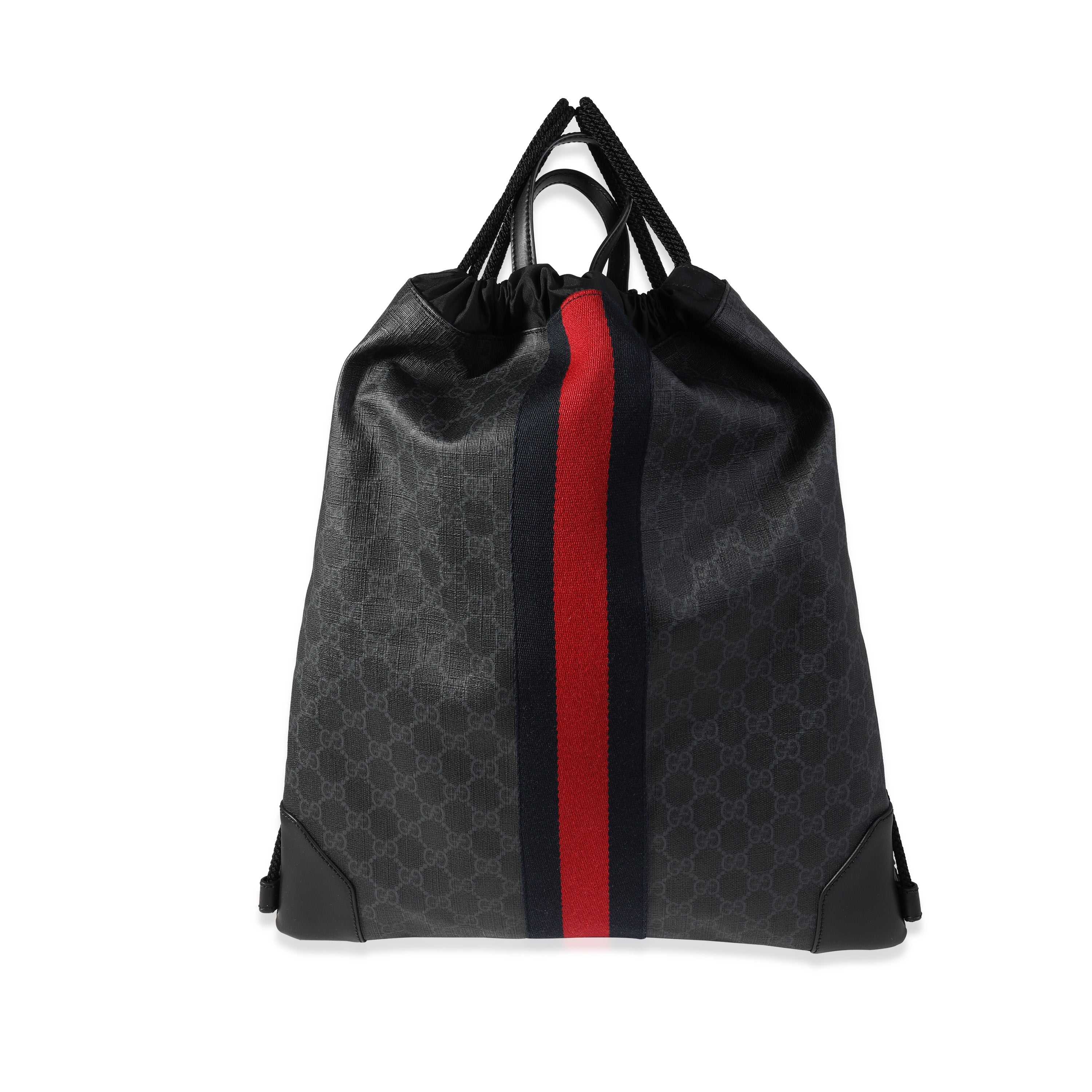 Gucci supreme hotsell drawstring backpack