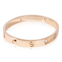 Cartier Love 4 Diamond Bracelet in 18k Rose Gold 0.42 CTW