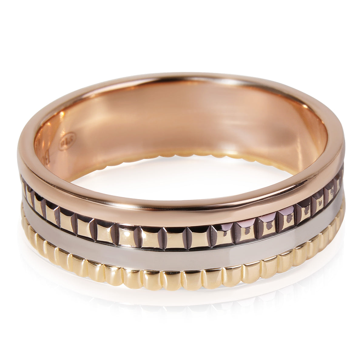 Boucheron Quatre Classique Small Ring in 18k 3 Tone Gold