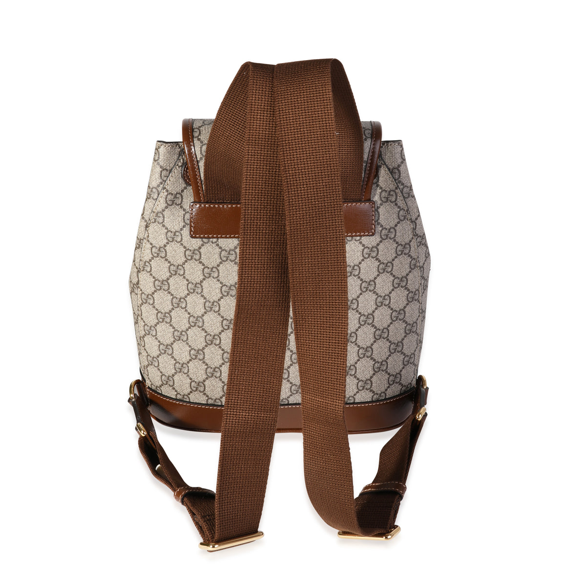 Gucci Brown GG Supreme Interlocking G Backpack