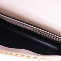 Saint Laurent Dark Beige Leather Kate Tassel Chain Wallet