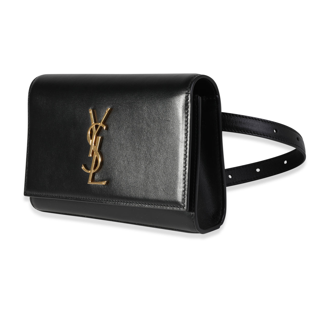 Saint Laurent Kate Leather Belt Bag - Black