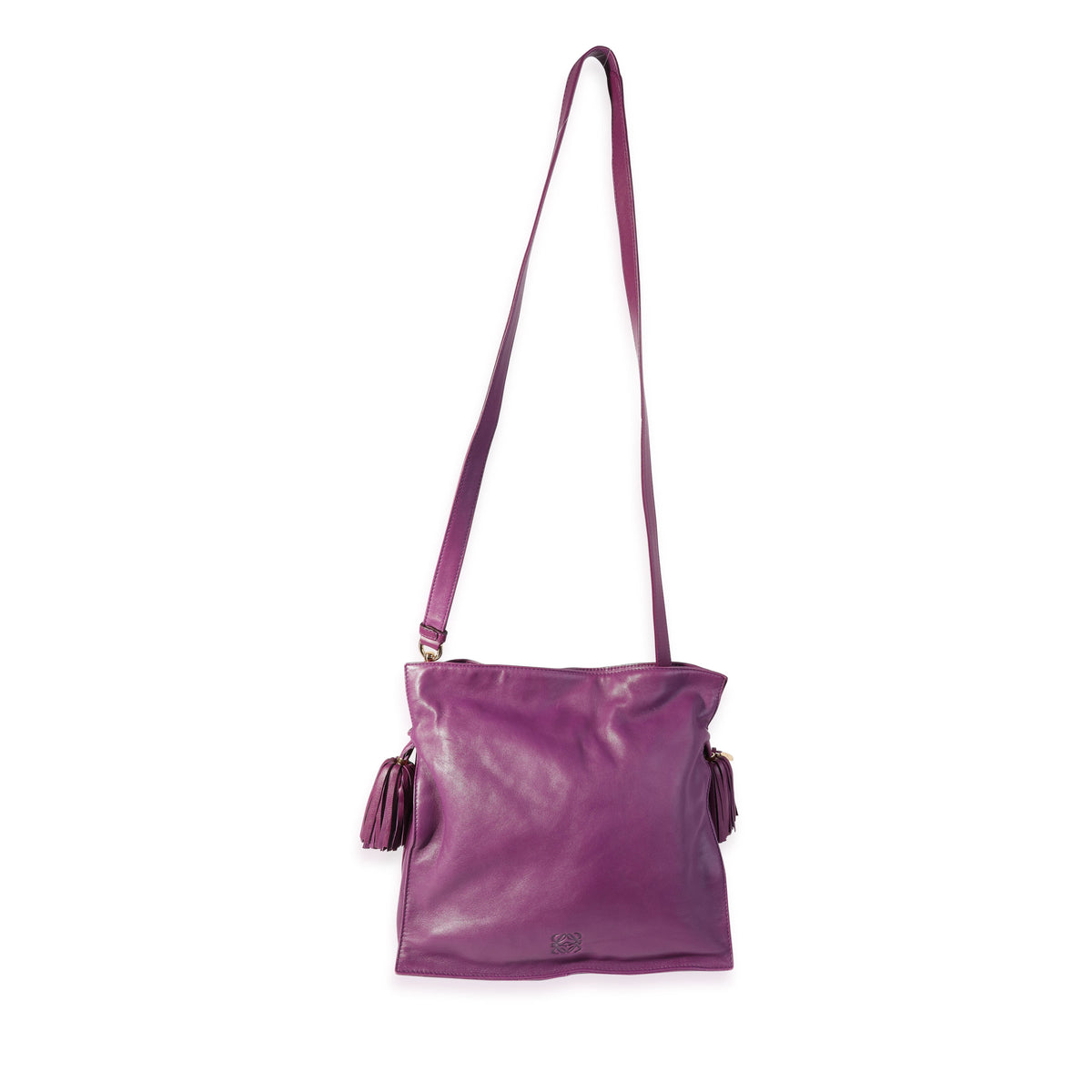 Loewe Purple Lambskin Flamenco Bag