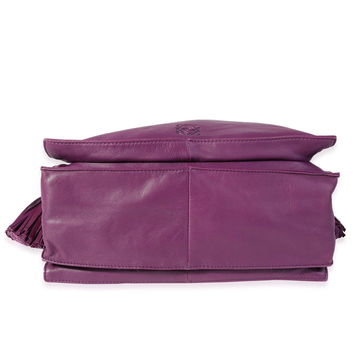 Loewe Purple Lambskin Flamenco Bag