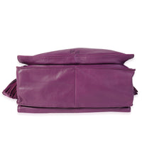 Loewe Purple Lambskin Flamenco Bag