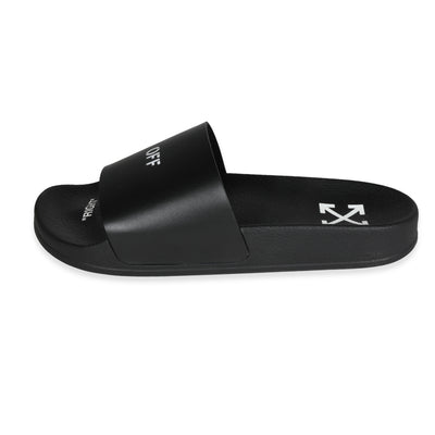 Off-White -  Off-White Print Sliders Black (39 EUR)