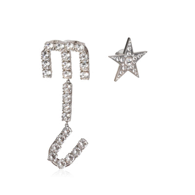 Miu Miu Pendant Earrings With Crystals