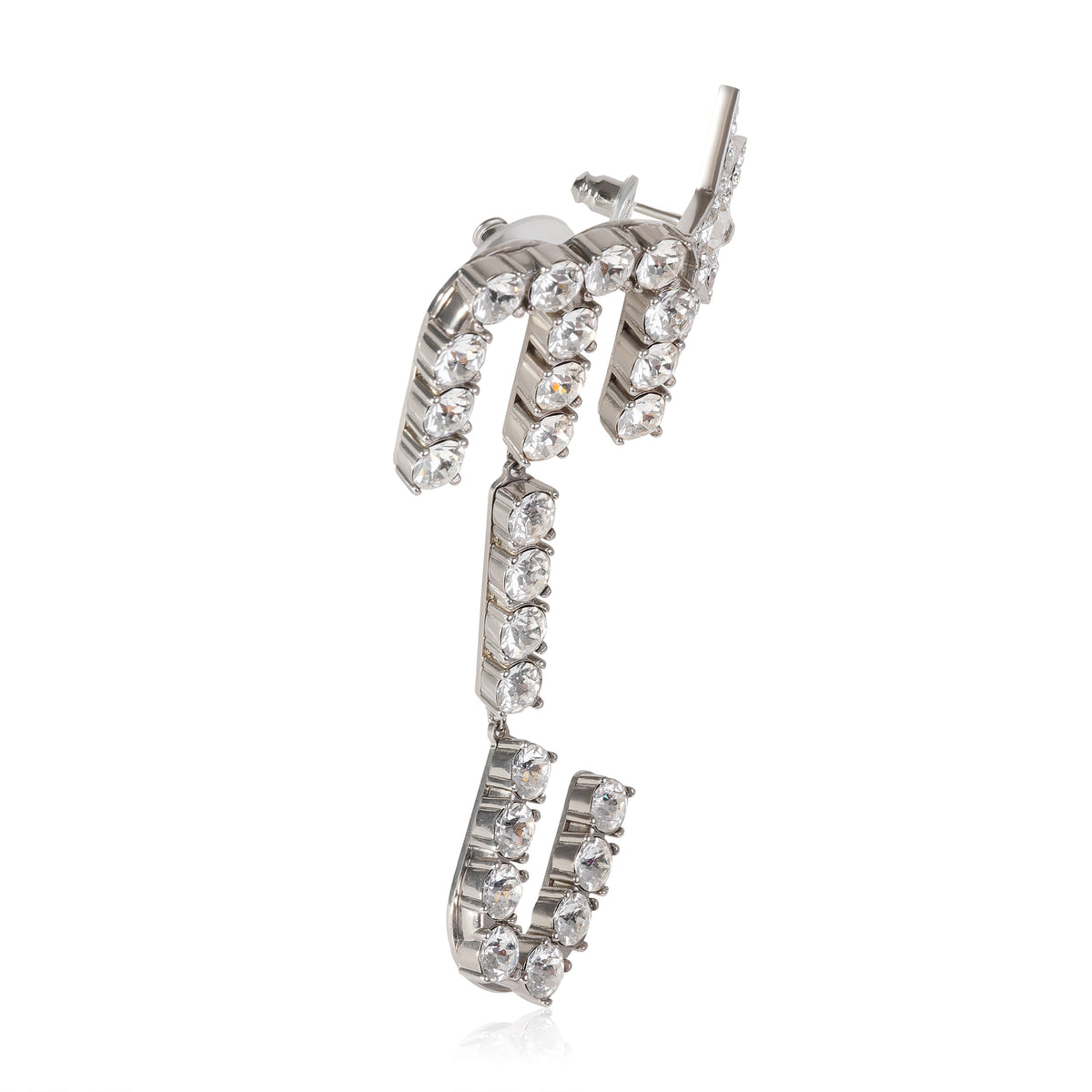 Miu Miu Pendant Earrings With Crystals