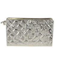 Chanel Metallic Gold Patent Lucky Symbols Pouch