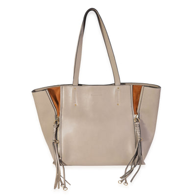 Chloe Motty Grey Leather Medium Milo Tote