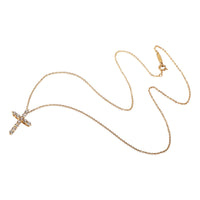 Tiffany & Co. Diamond Cross Pendant in 18k Yellow Gold 0.5 CTW