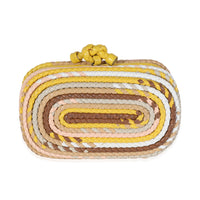 Bottega Veneta Multicolor Braided Intrecciato Leather Knot Clutch