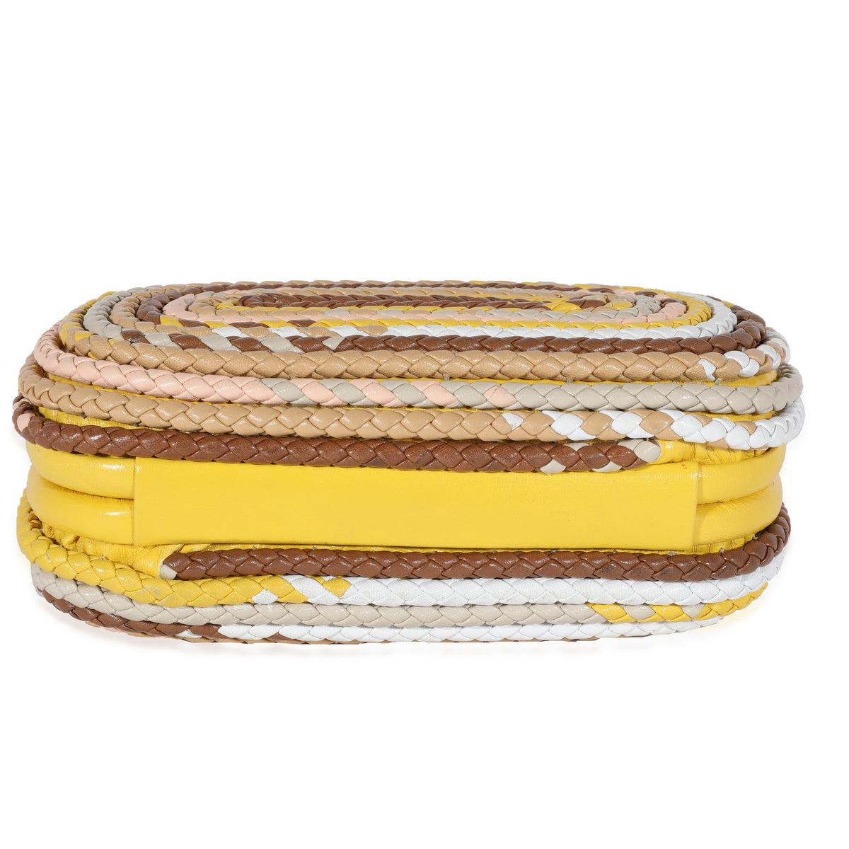 Bottega Veneta Multicolor Braided Intrecciato Leather Knot Clutch