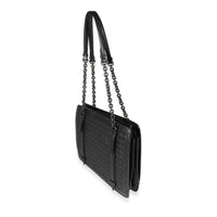 Bottega Veneta Black Intrecciato Leather Chain Shoulder Bag