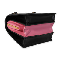 Prada Black Box Calf & Begonia Accordion Box Bag