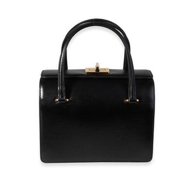 Prada Black Box Calf & Begonia Accordion Box Bag