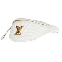 Louis Vuitton White Matelassé Leather New Wave Bumbag