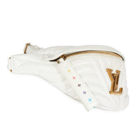 Louis Vuitton White Matelassé Leather New Wave Bumbag