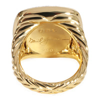 David Yurman Albion Citrine Diamond  Ring in 18k Yellow Gold 0.31 CTW