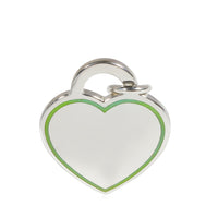 Tiffany & Co. Heart Charm With Blue Enamel Border in Sterling Silver
