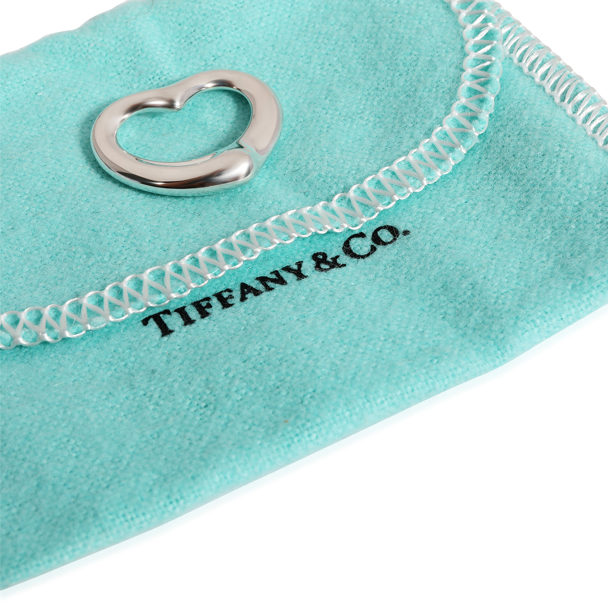 Tiffany & Co. Elsa Peretti 22mm Open Heart in Sterling Silver