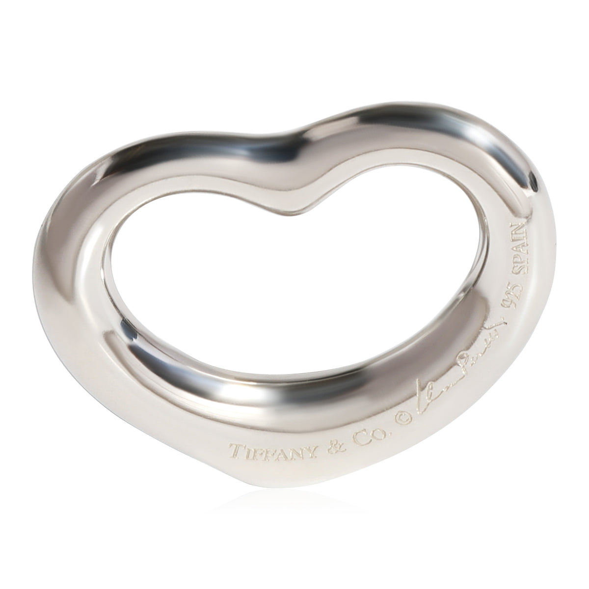 Tiffany & Co. Elsa Peretti 22mm Open Heart in Sterling Silver