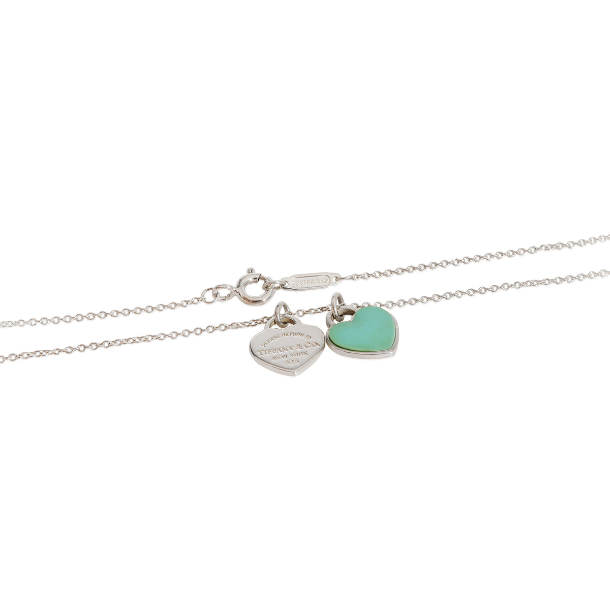 Tiffany & Co. Return To Tiffany Mini Enamel Heart Pendant  Sterling Silver